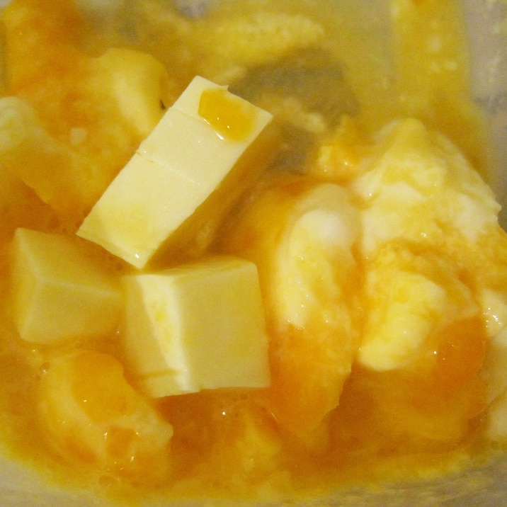 プロセスチーズのスクランブルエッグ